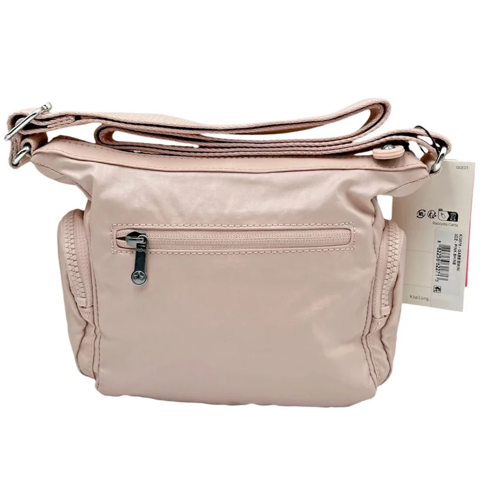 Kipling Women's Gabbie Mini SmallCrossbody Bag Pink Shine Multiple Compartments